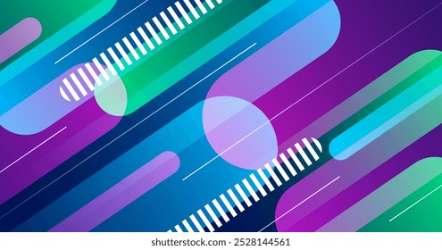 O plano de fundo abstrato colorido sobrepõe a camada no espaço escuro com a decoração de efeito de linhas arredondadas. Conceito de estilo de recorte de elemento de design gráfico moderno para banner web, folheto, cartão ou capa de brochura