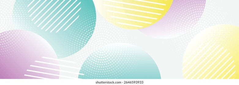 Colorful abstract background overlap layer on bright space with circles effect decoration. Modern graphic design element multicolor style concept for web banner, art, flyer, card, or brochure cover