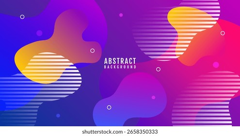 Colorful abstract background overlap layer on bright space with flowing waves effect decoration. Modern graphic design element cutout style concept for web banner, art, flyer, card or brochure cover