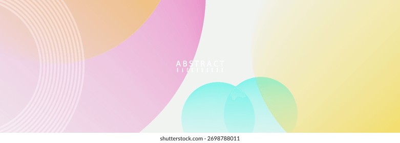 Colorful abstract background overlap layer on bright space with circles effect decoration. Modern graphic design element multicolor style concept. EPS10