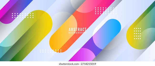 Colorido fondo abstracto capa de superposición en el espacio brillante con líneas redondeadas efecto de decoración. Concepto de estilo geométrico moderno del elemento de Diseño gráfico para el Web, el arte, el volante, la tarjeta, o la cubierta del folleto