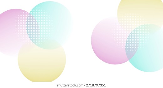 O plano de fundo abstrato colorido sobrepõe a camada no espaço brilhante com a decoração de efeito de círculos. Conceito de estilo multicolorido de elemento de design gráfico moderno para banner da Web, arte, folheto, cartão ou capa de folheto