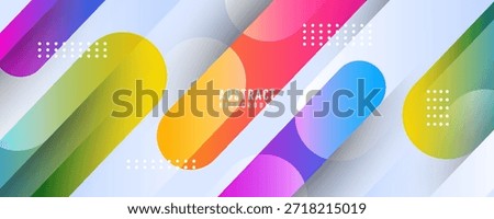 Colorful abstract background overlap layer on bright space with rounded lines effect decoration. Modern graphic design element geometric style concept for web, art, flyer, card, or brochure cover