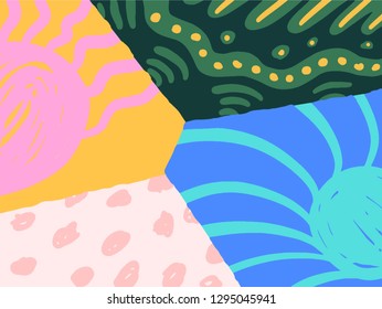 Colorful Abstract Background Paint handmade - Vector EPS