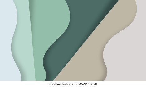 Colorful and abstract background in papercut style. Can be used as web banners and digital flyers