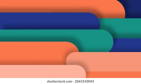 Colorful and abstract background in papercut style. Can be used as web banners and digital flyers