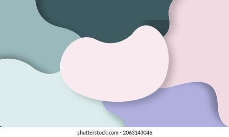 Colorful and abstract background in papercut style. Can be used as web banners and digital flyers