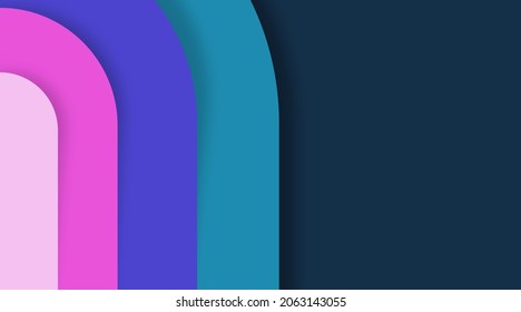 Colorful and abstract background in papercut style. Can be used as web banners and digital flyers