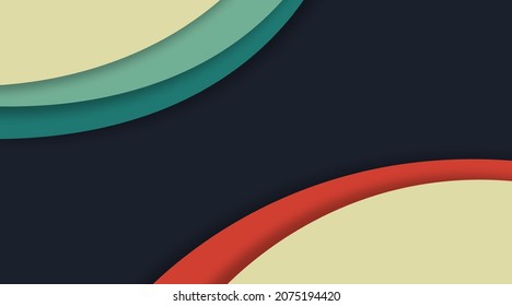 Colorful and abstract background in papercut style. Can be used as web banners and digital flyers