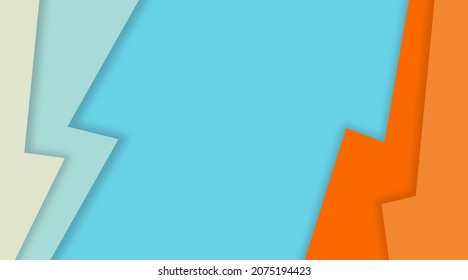 Colorful and abstract background in papercut style. Can be used as web banners and digital flyers