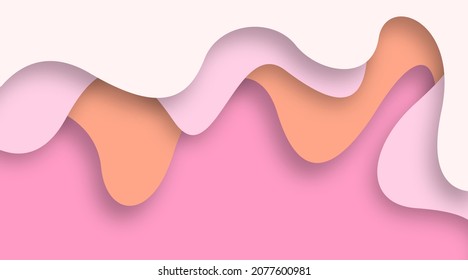 Colorful and abstract background in papercut style. Can be used as web banners and digital flyers