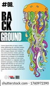 Colorful Abstract Background Pattern with Dummy Text for Web Design, Landing Page, Social Media Story, and Print Material.
