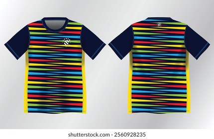 colorful abstract background pattern for sport jersey design mockup