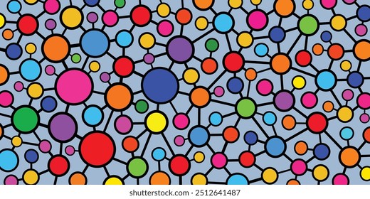 Patrón de fondo abstracto colorido para el Fondo de pantalla, linóleo, tela, papel de embalaje, alfombra, cubierta, Vector de Anuncio.