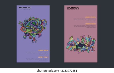 Colorful Abstract Background Pattern for Web Design, Landing Page, Social Media Story, and Print Material
