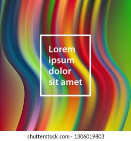 Colorful abstract background with place for text. Abstract blending liquid color for brochures, flyers, banners, covers, notebooks, business cards, posters and backdrops. 