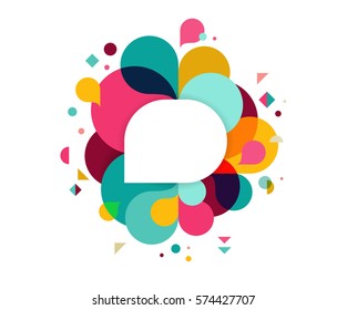 Colorful abstract background, poster, with splash rainbow color, vector concept design
