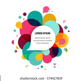 Colorful abstract background, poster, with splash rainbow color, vector concept design