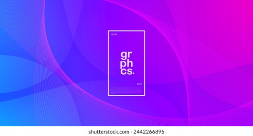 Colorful abstract background with purple wave design vector for banner cover book flayer and other element graphic design. Simple pattern design. Eps10 vector