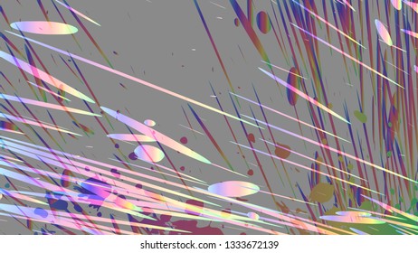 Colorful abstract background, rainbow gradient. Funny chaos art composition for text, presentation, lockscreen wallpaper, headline, cover template, banner, package. Vector EPS10 with transparency