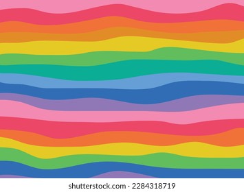 Fondo colorido abstracto de las líneas arcoiris textura vectorial