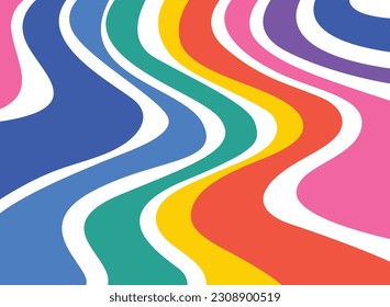  Colorful Abstract Background Rainbow Lines