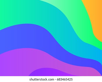 Colorful abstract background rainbow lines waves
