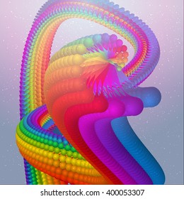 bunter abstrakter Hintergrund, regenbogenfarbiger Hintergrund, Vektorgrafik