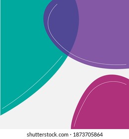 Farbiger abstrakter Hintergrund, runde Elemente, Vektorgrafik