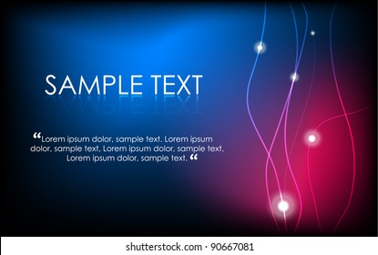 Colorful abstract background with sample text.