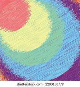 colorful abstract background with scribble style
