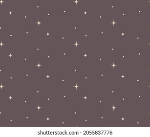 Colorful Abstract Background Seamless Pattern with Dots And Stars. Mystic Design, Vector Illustration for wrapping tissue paper.