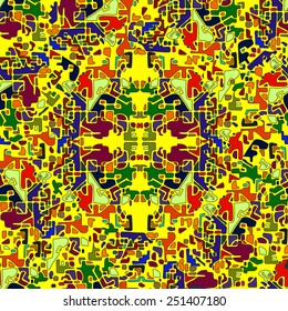 Colorful abstract background. Seamless pattern.