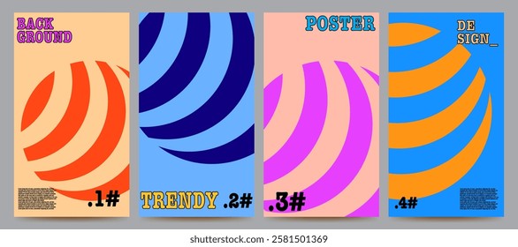 colorful abstract background set for banner, poster, brochurre, flyer, template, design, etc