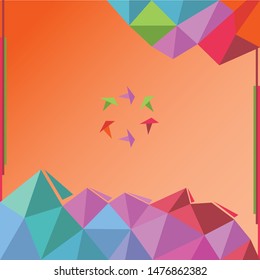 Colorful abstract background. Abstract shapes.