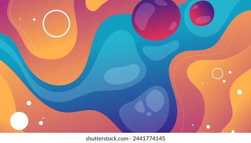 Bunte abstrakte Hintergrund mit Formen Vektor-Design in eps 10 