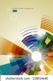 colorful abstract background with shiny elements