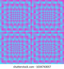 Colorful abstract background. Smooth gradient with infinity of squares (rectangles). Seamless vibrant pattern, abstraction. Vector cover for poster, card template, annual report, website, banner.