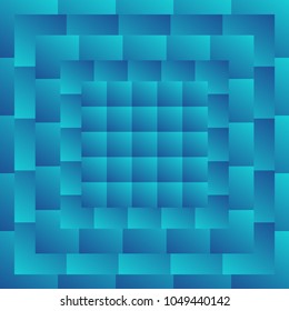 Colorful abstract background. Smooth gradient with infinity of squares (rectangles). Vibrant pattern, abstraction. Vector cover for poster, card template, annual report, website, banner.