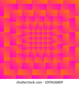 Colorful abstract background. Smooth gradient with infinity of squares (rectangles). Seamless vibrant pattern, abstraction. Vector cover for poster, card template, annual report, website, banner.