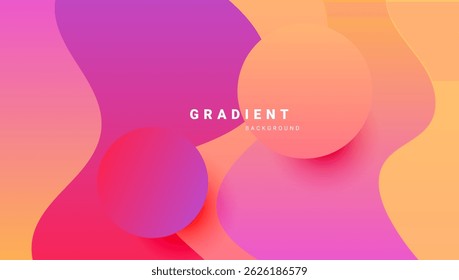 Colorful abstract background with smooth gradients, for web, banner, and presentation.