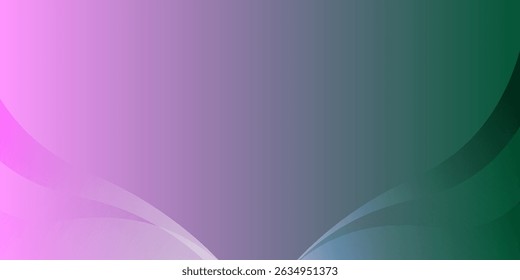 Colorful abstract background with smooth wave shapes, gradient blend from pink to green, modern and minimal design. 