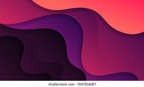 Fondo abstracto colorido con color gradiente suave y sombra dinámica. Fondo vectorial para fondo de pantalla. Eps 10
