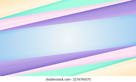 Fondo abstracto colorido con gradiente suave y solapamiento de capa .Vector fondo para fondo de pantalla. Eps 10