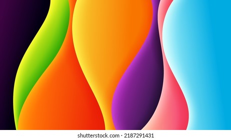 Fondo abstracto colorido con gradiente suave y capa de solapamiento .Vector fondo para fondo de pantalla, banner, fondo. Eps 10