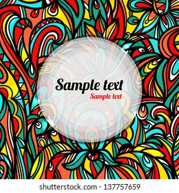 Colorful abstract background with space for text- vector
