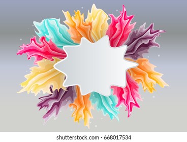 Colorful abstract background with space for text.Vector illustration.