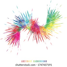 Fondo colorido abstracto Diseño de vector de salpicaduras