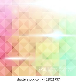 Colorful abstract background with square shape.