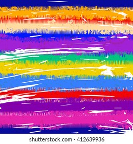 Colorful abstract  background with strokes and splashes vector illustration. Abstract hand drawn grunge background